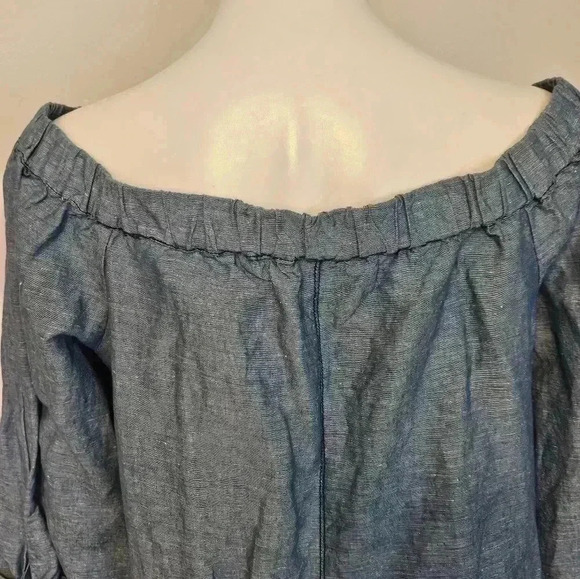 Free People off the shoulder Top Size Medium EUC - Picture 6 of 11